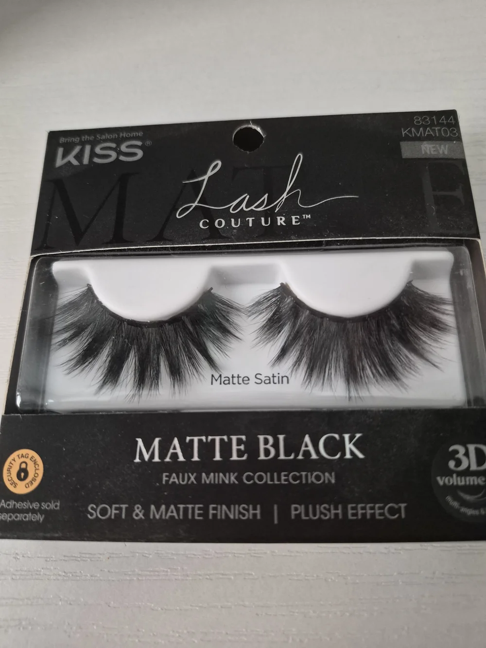 Kiss Lash Couture Matte Black Faux Mink 3D Volume Lashes